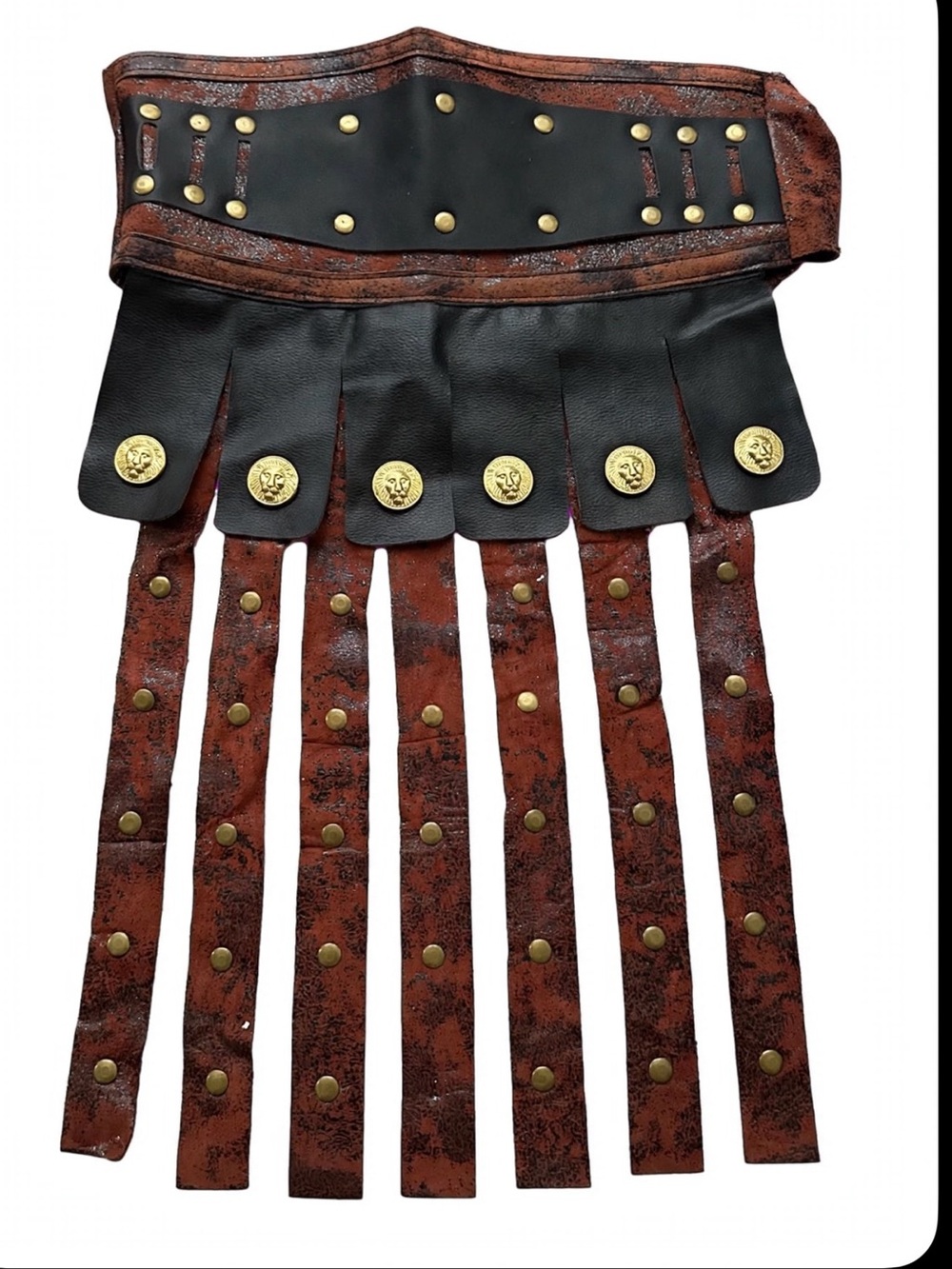 Roman Gladiator Belt Skirt Halloween Costume Adult One Size Warrior